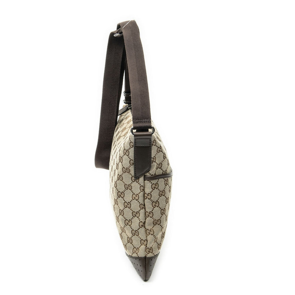Gucci Web Media Messenger Beige Brown GG Canvas — view 4