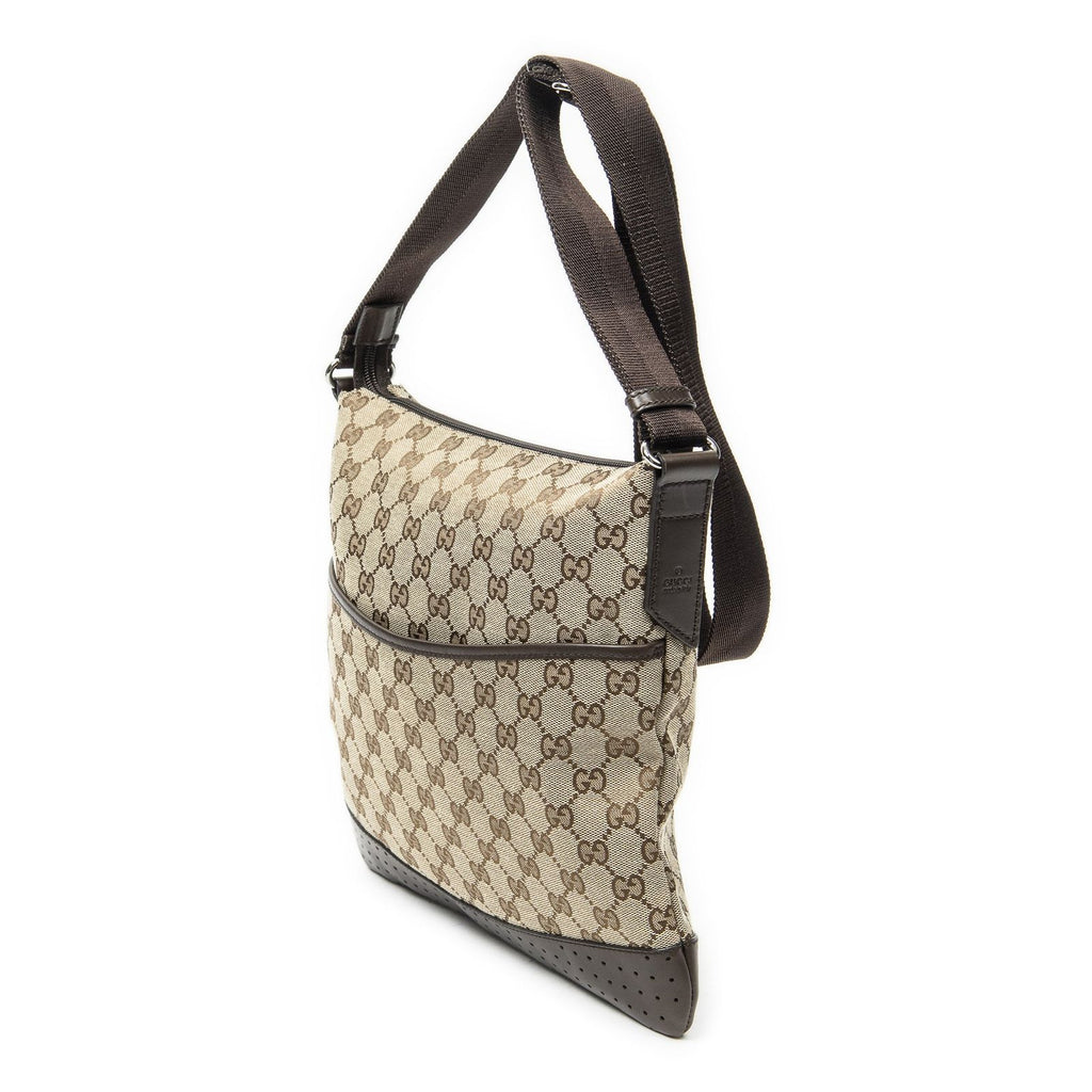 Gucci Web Media Messenger Beige Brown GG Canvas — view 2