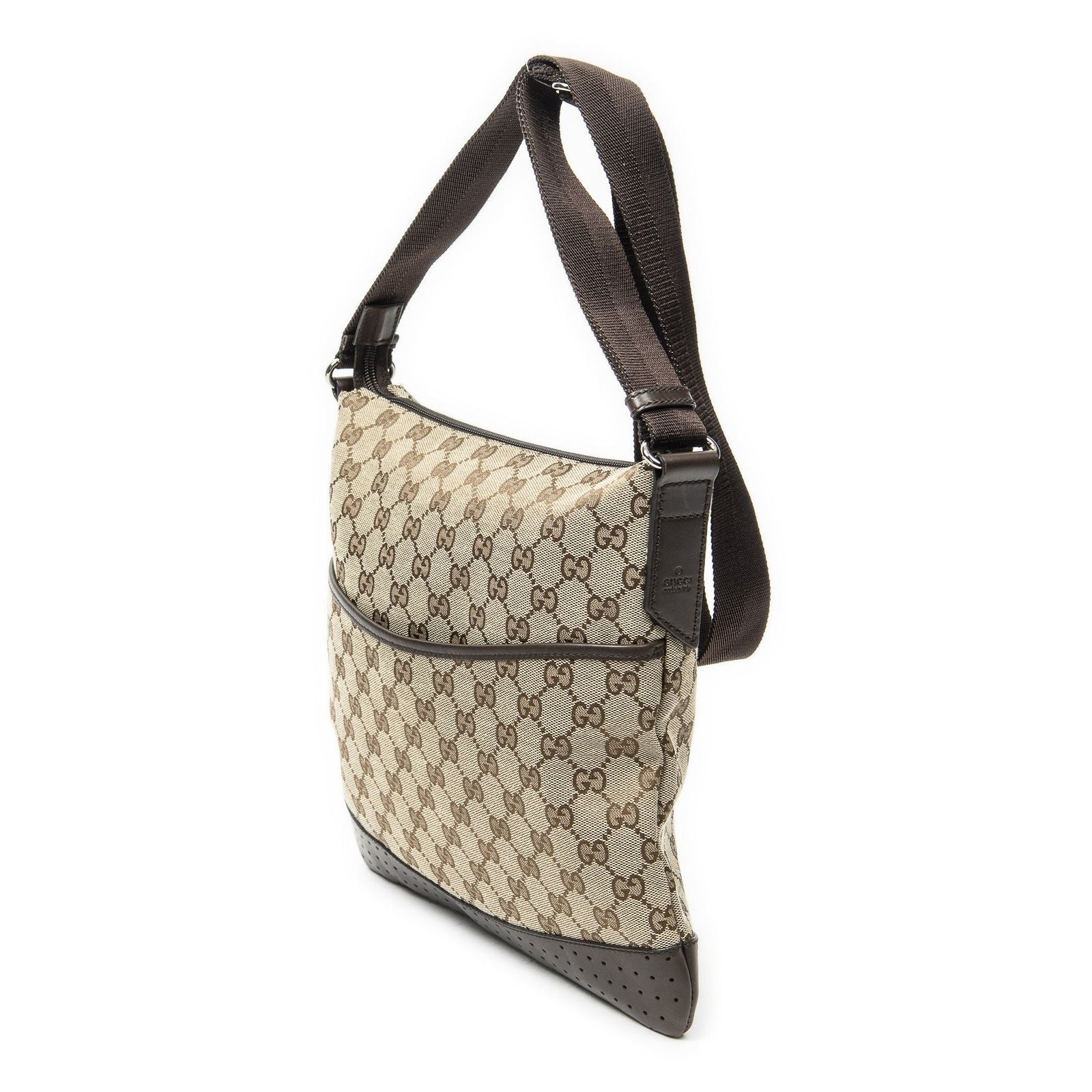 Gucci Web Media Messenger Beige Brown GG Canvas — view 2