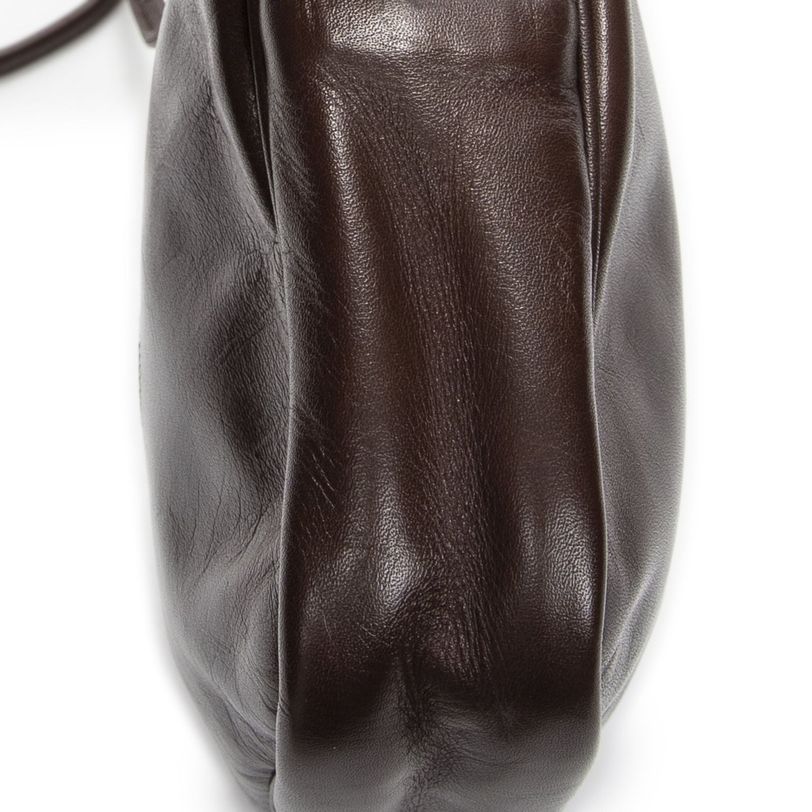 Loewevintage Anagram Crossbody Brown Calfskin Leather — view 7