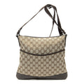 Gucci Web Media Messenger Beige Brown GG Canvas