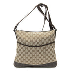 Gucci Web Media Messenger Beige Brown GG Canvas