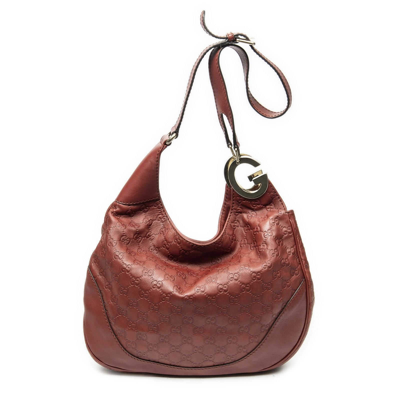 Gucci Charlotte Crossbody Shoulder Bag Red Guccissima