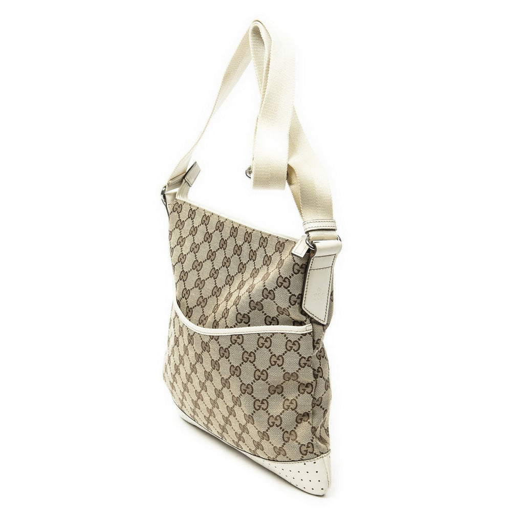 Gucci Web Media Messenger Beige Ivory GG Canvas — view 2