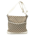 Gucci Web Media Messenger Beige Ivory GG Canvas