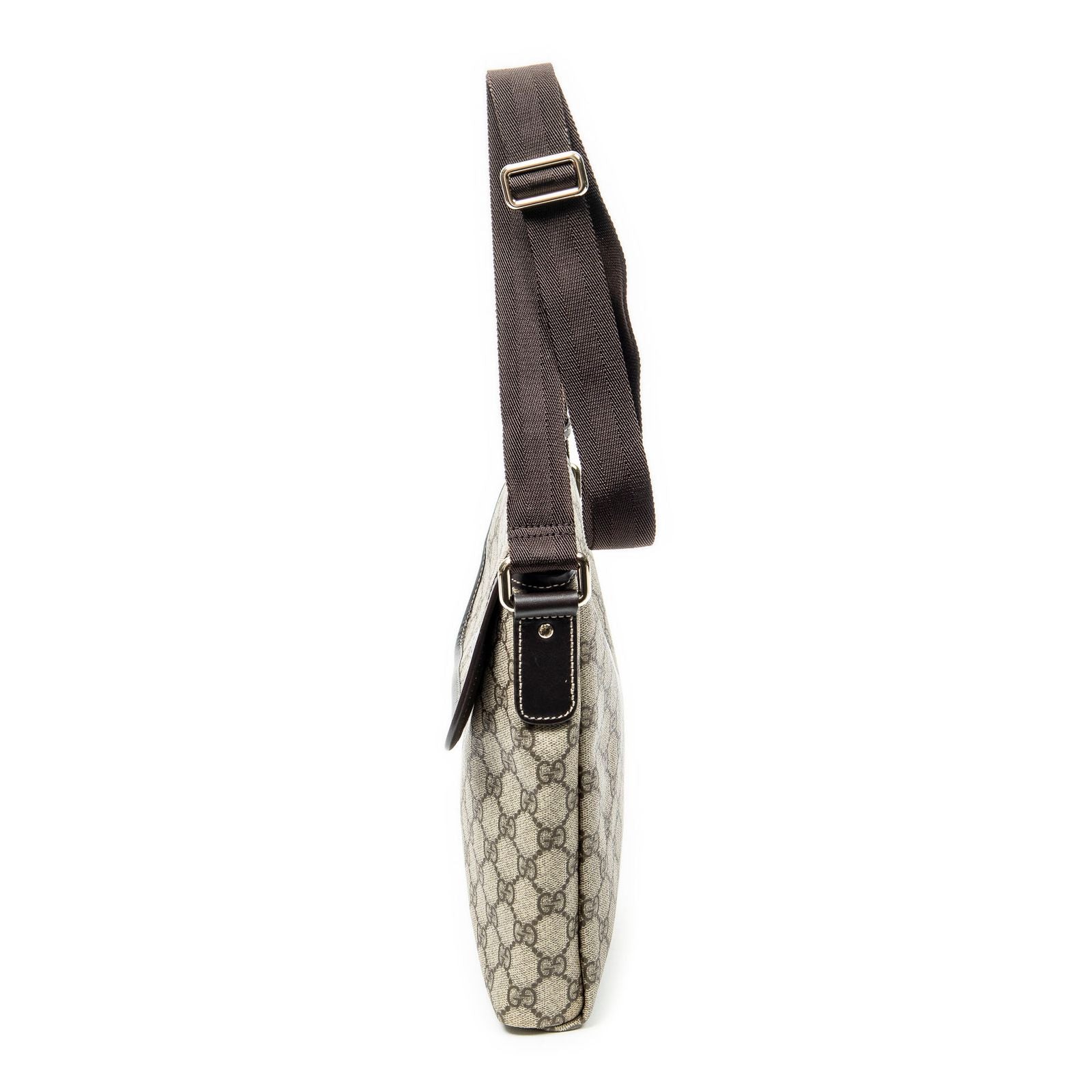 Gucci Small Messenger Beige Brown Supreme Canvas — view 3