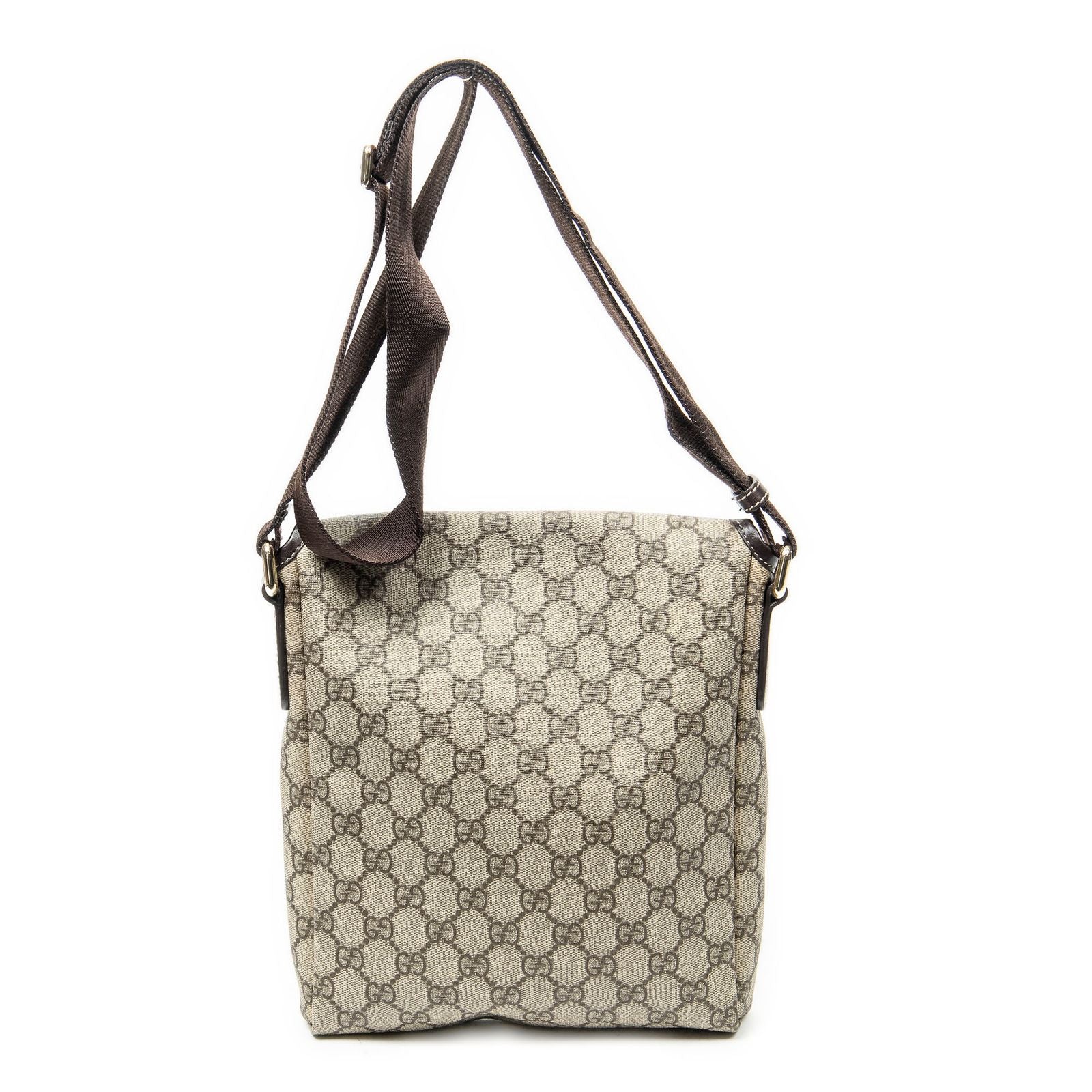 Gucci Small Messenger Beige Brown Supreme Canvas — view 5