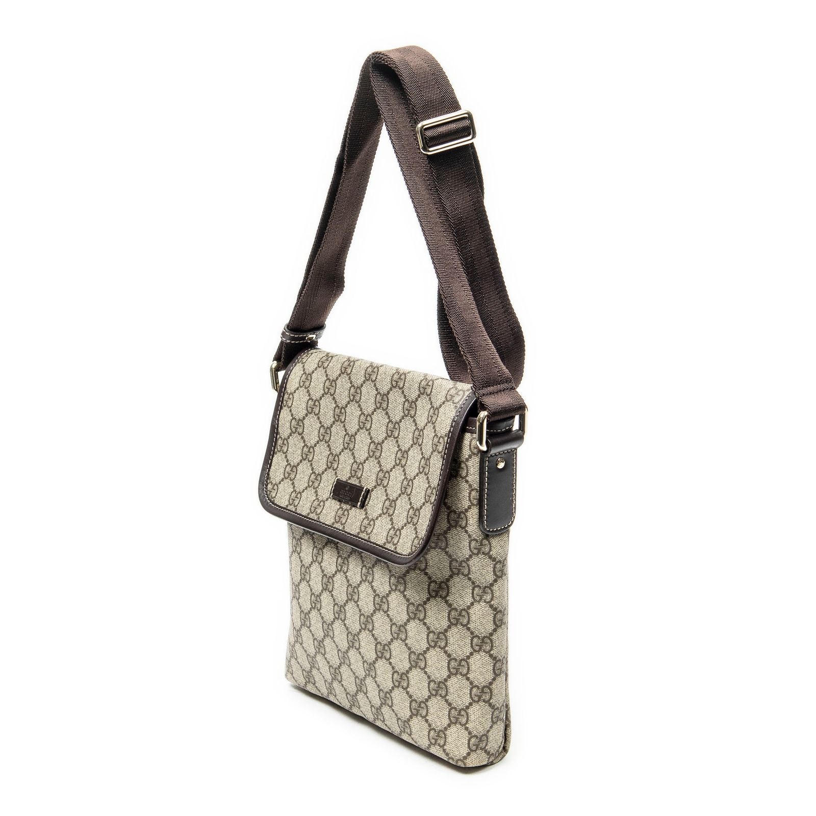 Gucci Small Messenger Beige Brown Supreme Canvas — view 2