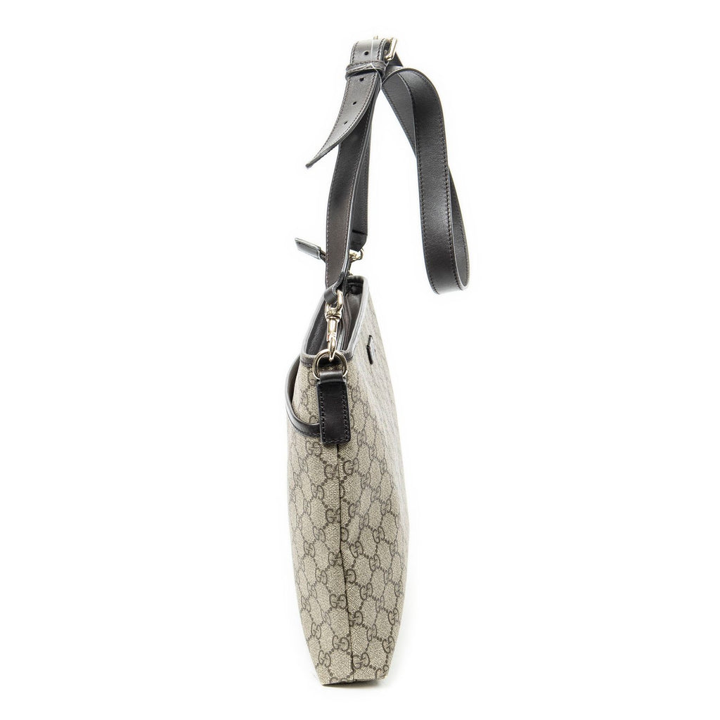 Gucci Anagram Slip Pocket Messenger Beige Brown Supreme Canvas — view 4