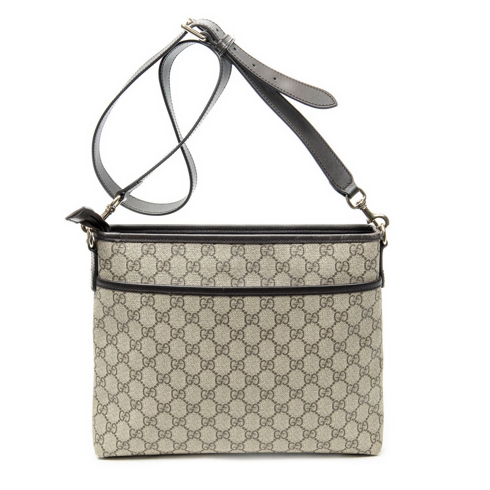 Gucci Anagram Slip Pocket Messenger Beige Brown Supreme Canvas — view 5