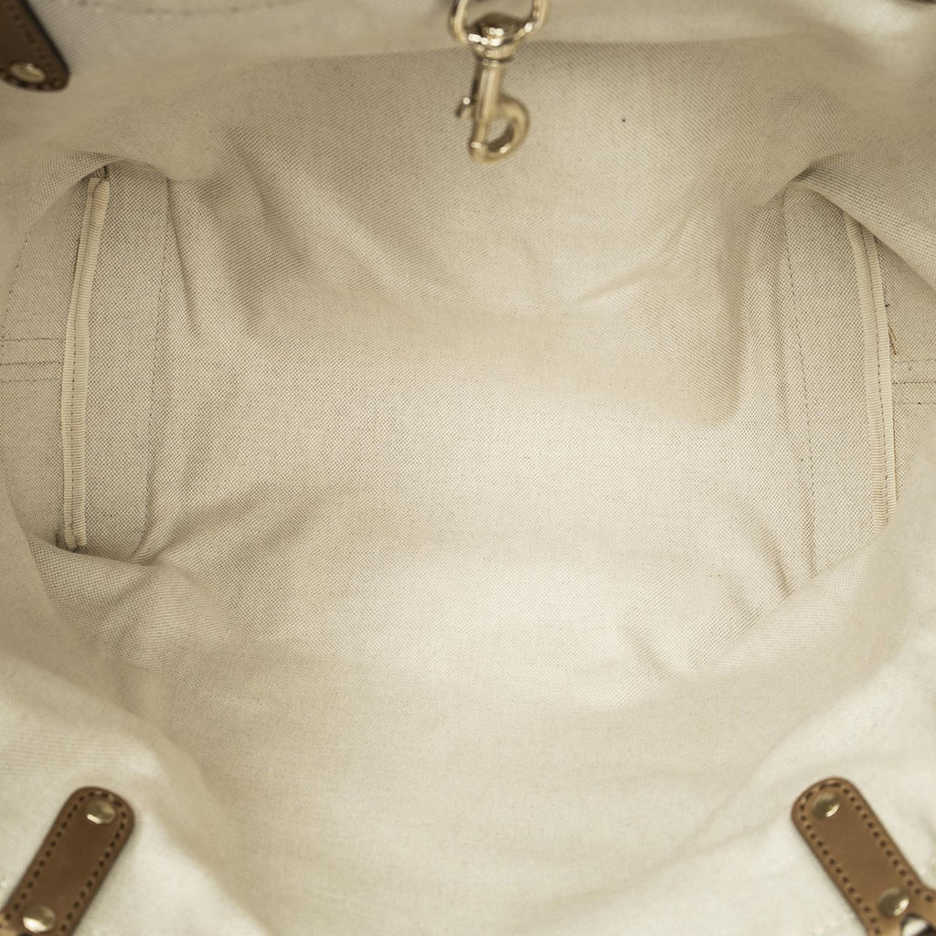 Gucci Craft Tote Beige Brown GG Canvas — view 9