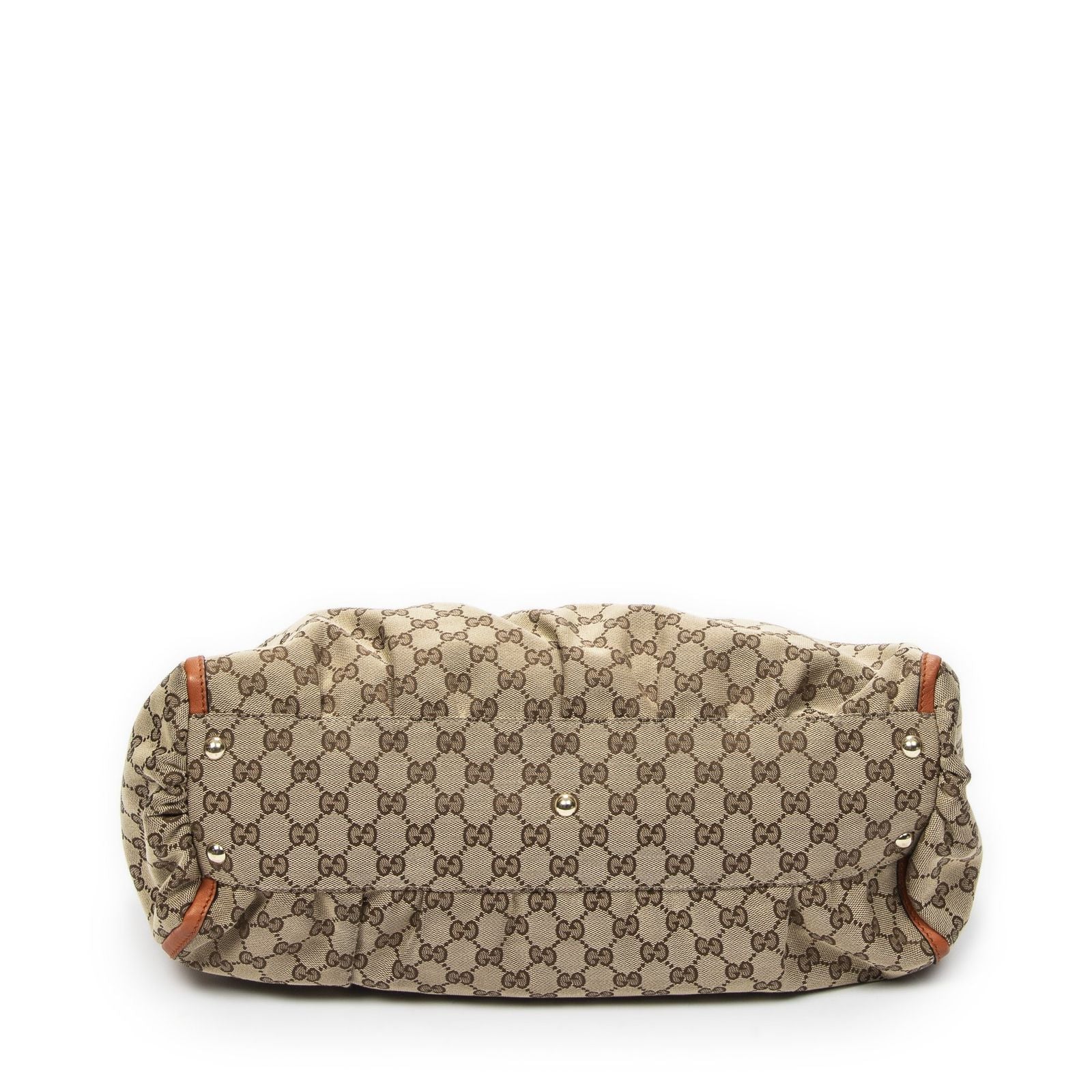 Gucci Abbey D-ring Zip Tote Beige GG Canvas — view 6