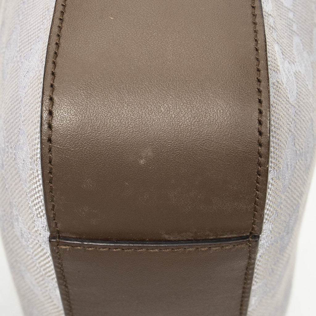 Gucci Small Zip Hobo Lilac Brown GG Canvas — view 8