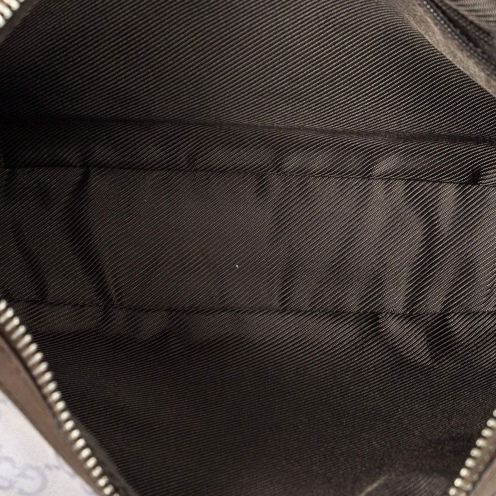 Gucci Small Zip Hobo Lilac Brown GG Canvas — view 9