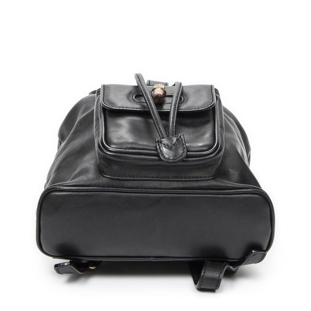 Gucci Minibumbu Backpack Black Calfskin Leather — view 6