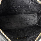 Chanel CC Square Zip Hobo Black Quilted Caviar Leather — view 9