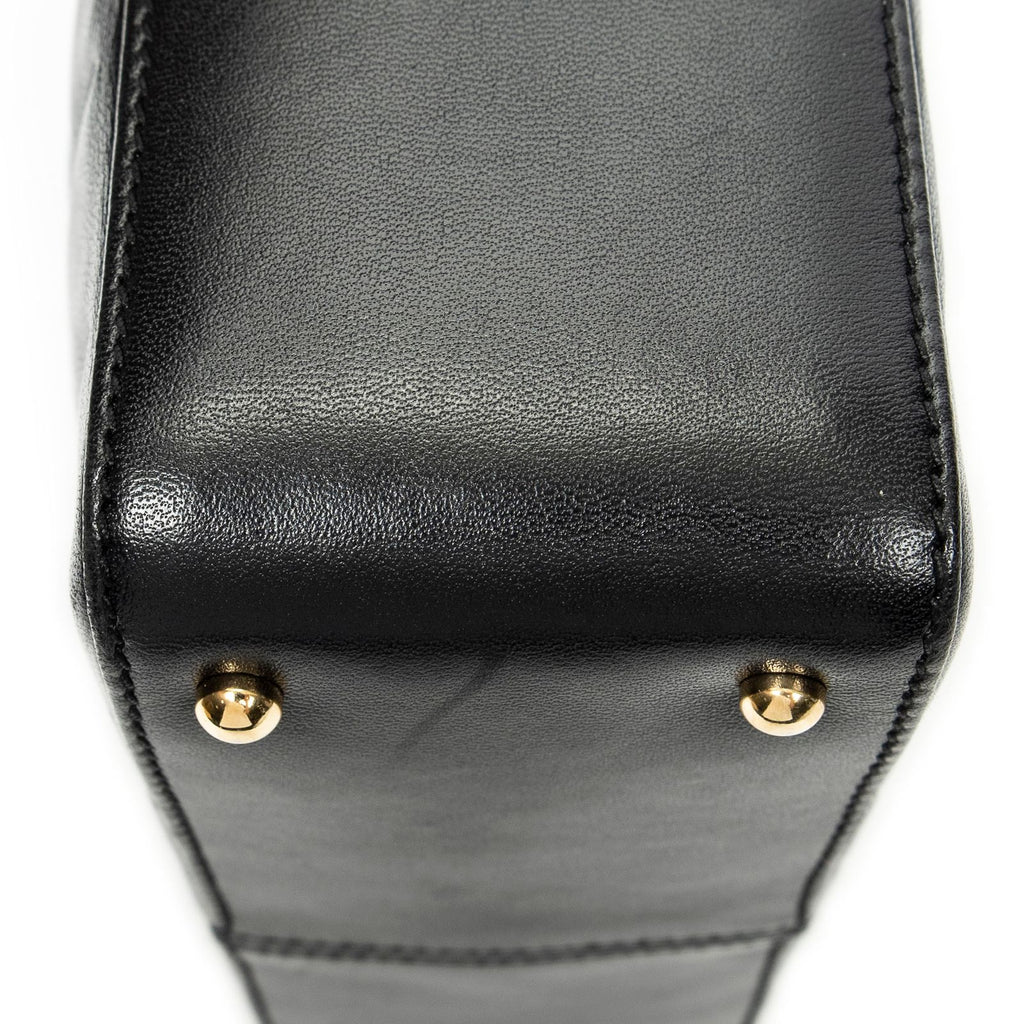 Chanel CC Square Zip Hobo Black Quilted Caviar Leather — view 7