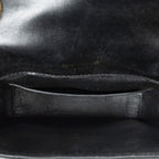 Saint Laurent Small Vicky Chain Crossbody Black Matelasse Wrinkled Patent — view 9