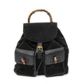 Gucci Rajibanbu Backpack Black Suede Leather