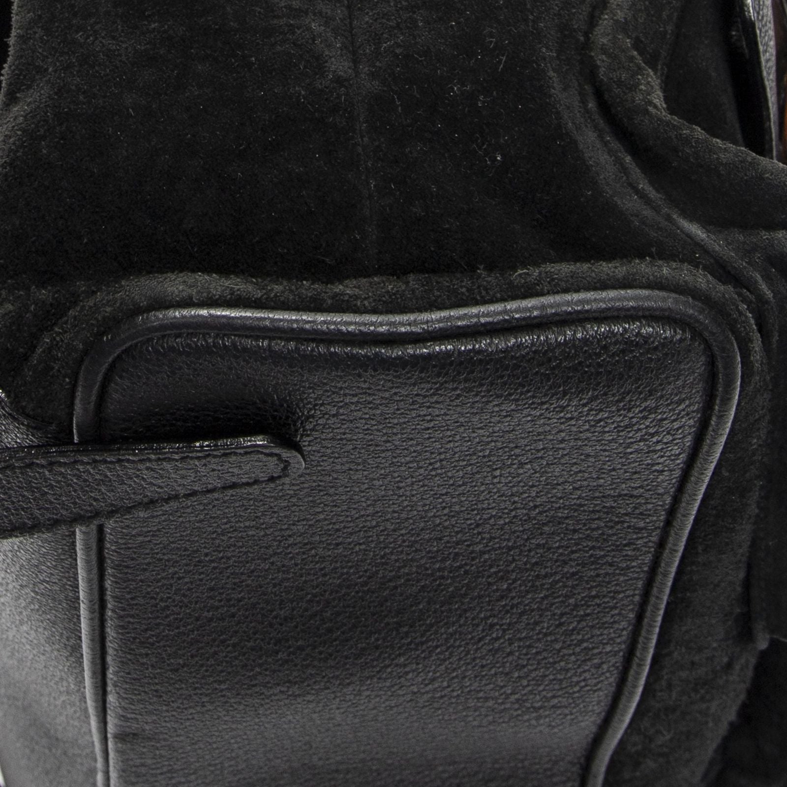 Gucci Rajibanbu Backpack Black Suede Leather — view 7