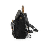 Gucci Rajibanbu Backpack Black Suede Leather — view 3
