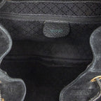 Gucci Rajibanbu Backpack Black Suede Leather — view 9