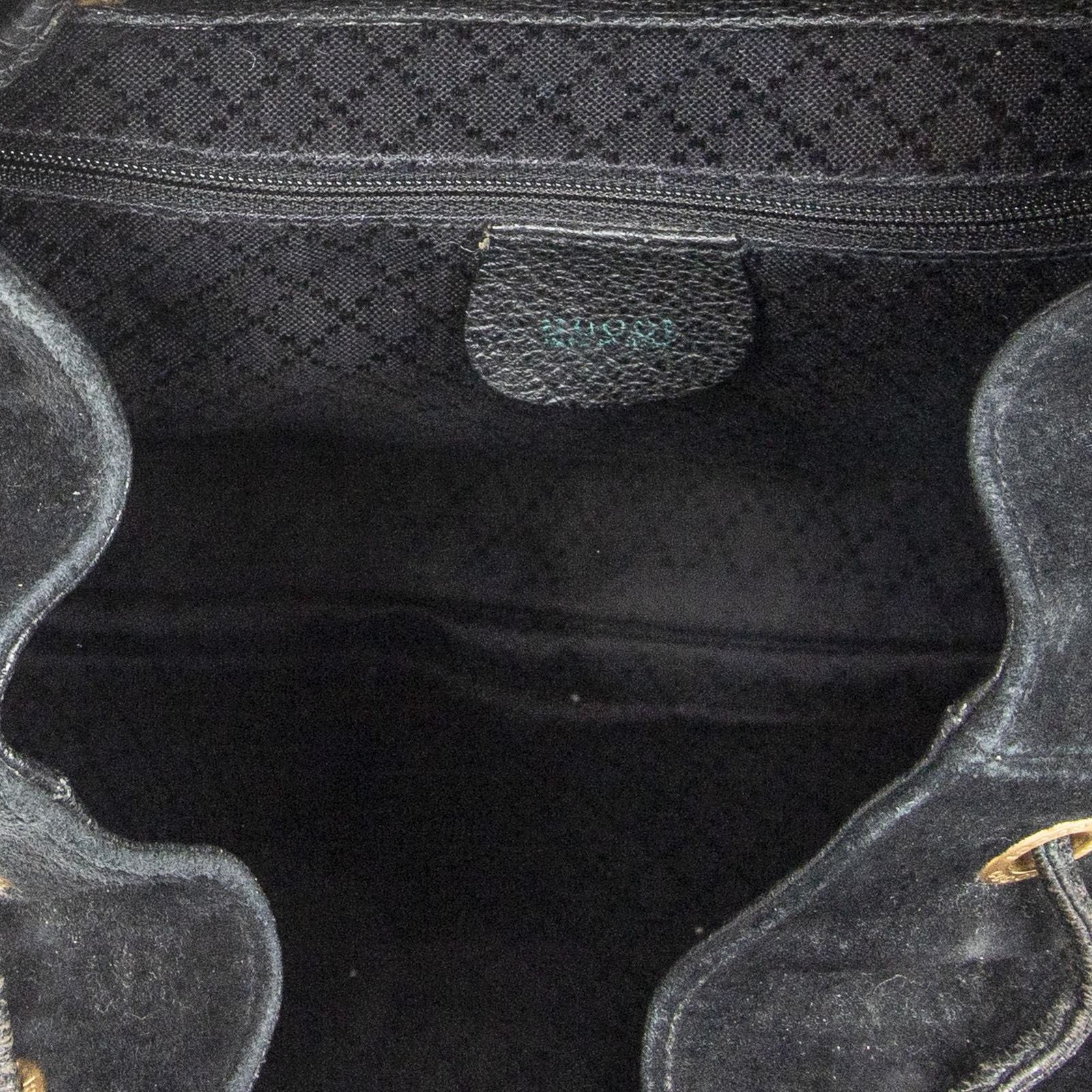 Gucci Rajibanbu Backpack Black Suede Leather — view 9