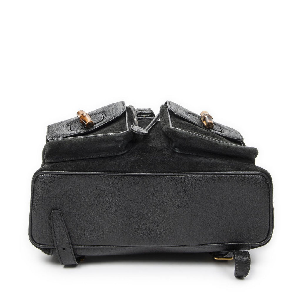 Gucci Rajibanbu Backpack Black Suede Leather — view 6