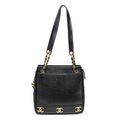 Chanel Triple CC Chain Tote Black Caviar Leather