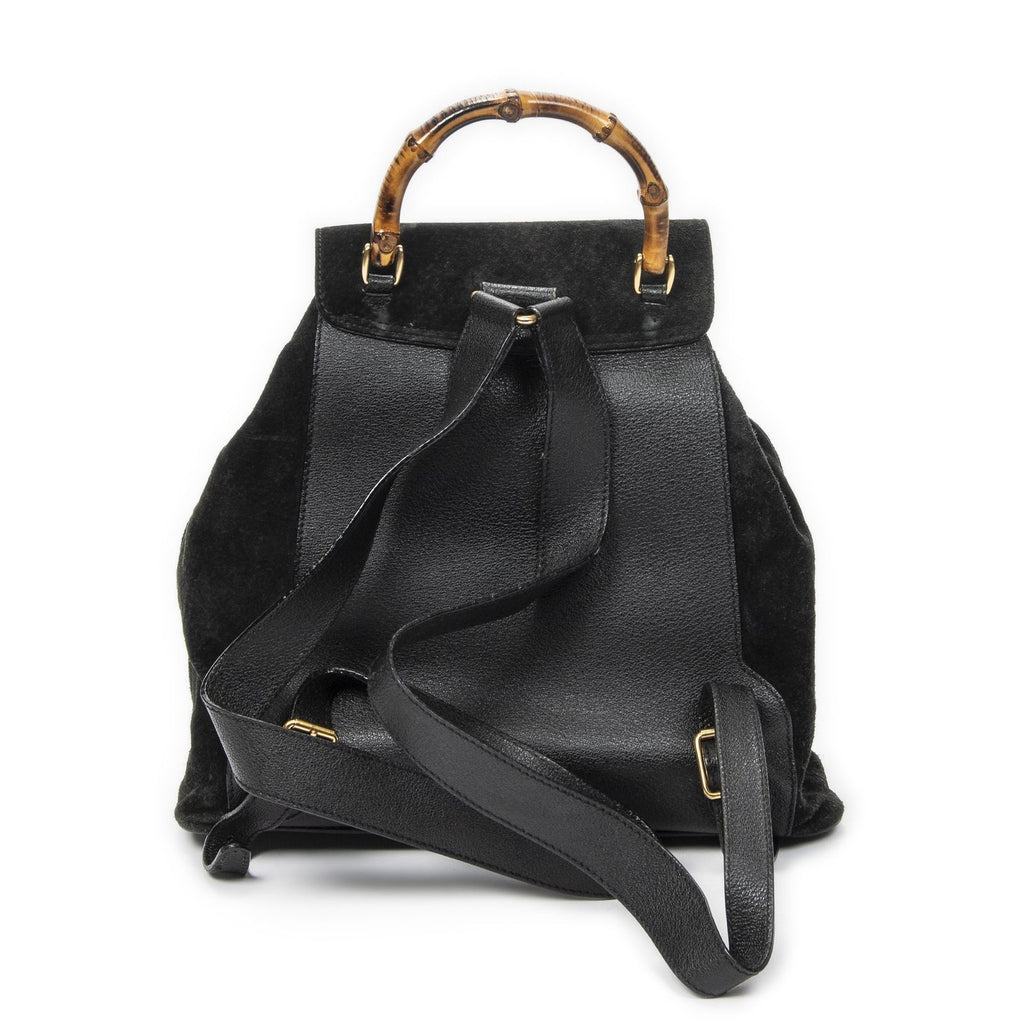 Gucci Rajibanbu Backpack Black Suede Leather — view 5