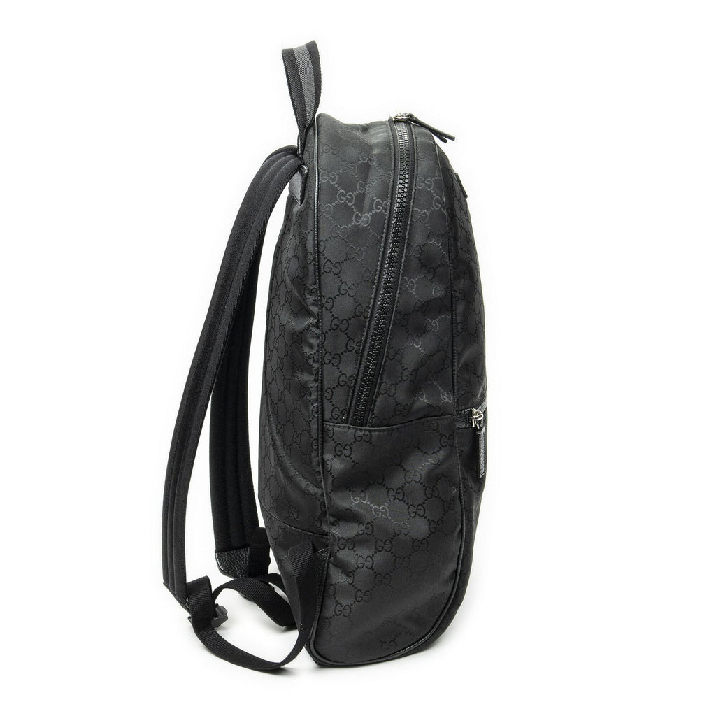 Gucci GG Nylon Backpack Black — view 4