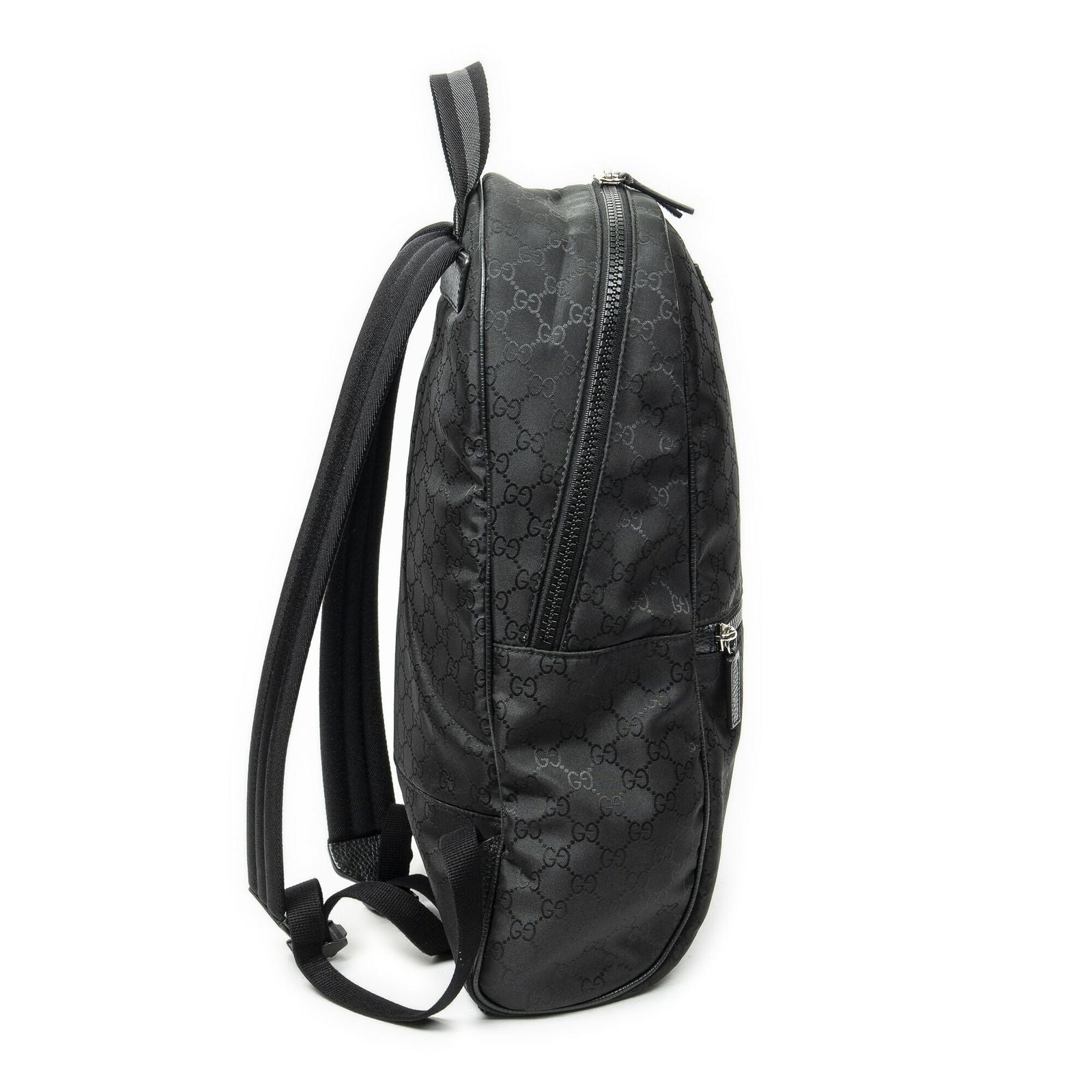 Gucci GG Nylon Backpack Black — view 4