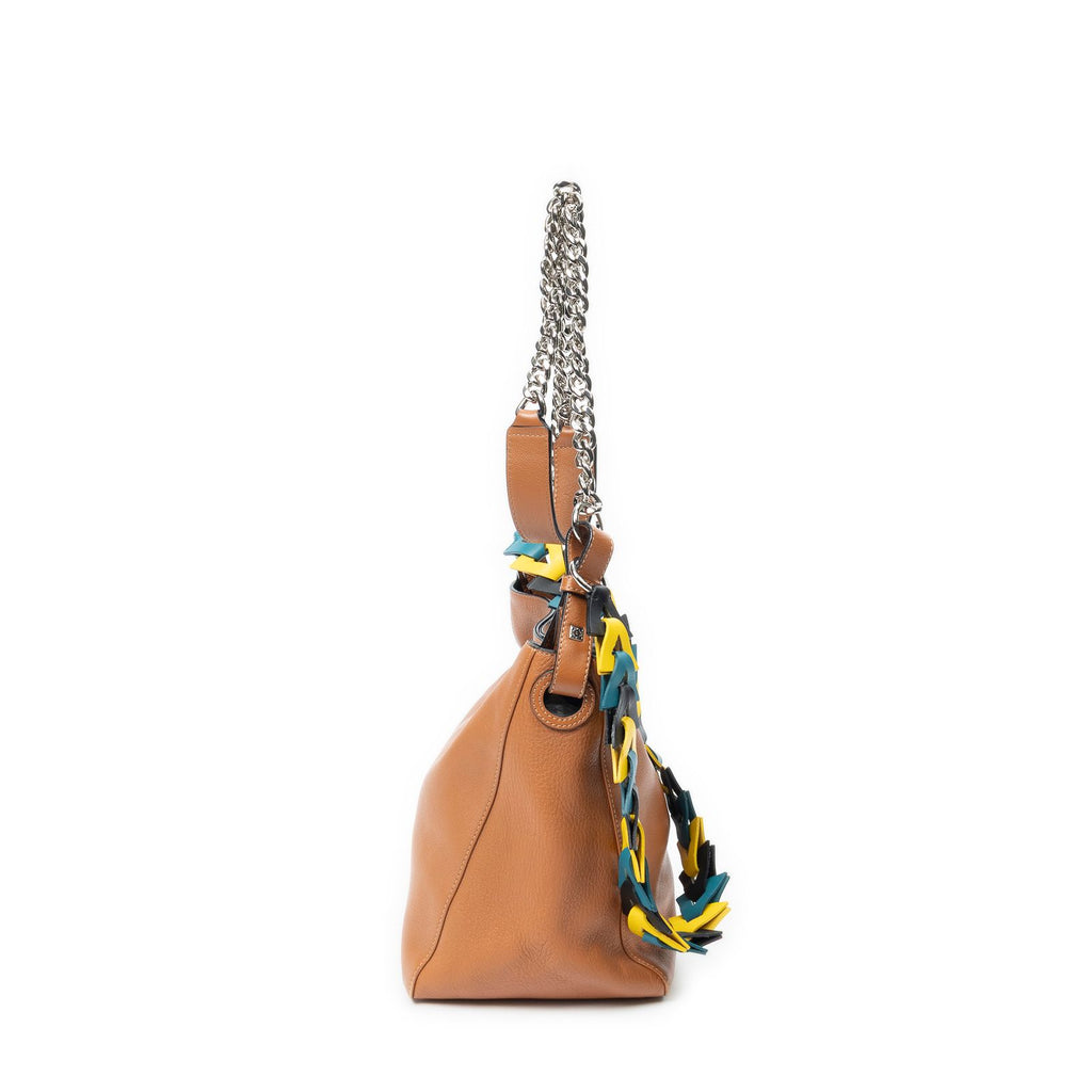 Loewev Bucket Bag Brown Grain Calf Skin Leather — view 4
