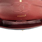 Chanel Quilted Double Flap Black Lambskin Leather — view 9