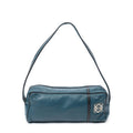 Loewerectangular Shoulder Boston Teal Calfskin Leather