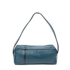 Loewerectangular Shoulder Boston Teal Calfskin Leather — view 5