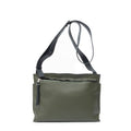 Loewet Messenger Green Black Grain Calf Skin Leather