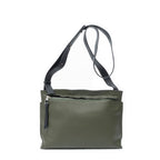 Loewet Messenger Green Black Grain Calf Skin Leather