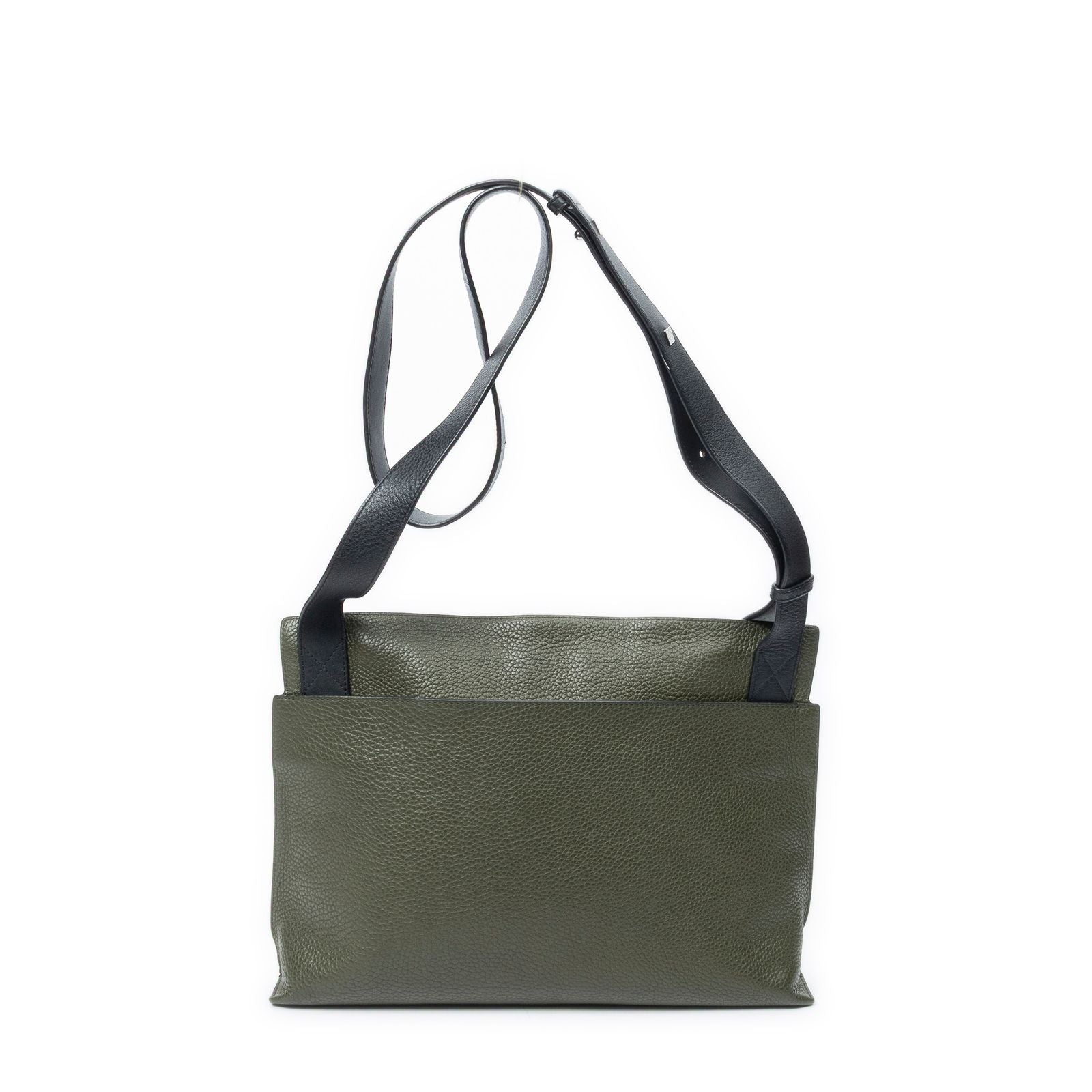 Loewet Messenger Green Black Grain Calf Skin Leather — view 5