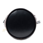 Saint Laurent Cutout Bucket Crossbody Black Brown Leather — view 6