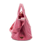 Prada Canapa Tote Fuchsia Pink Canvas — view 4