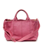Prada Canapa Tote Fuchsia Pink Canvas — view 5