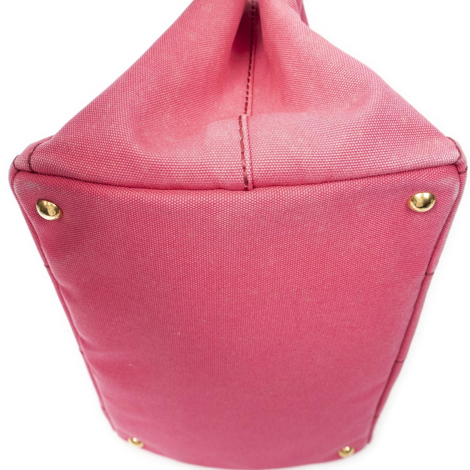 Prada Canapa Tote Fuchsia Pink Canvas — view 7