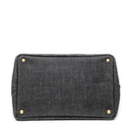 Prada Canapa Tote Gray Denim Canvas — view 6