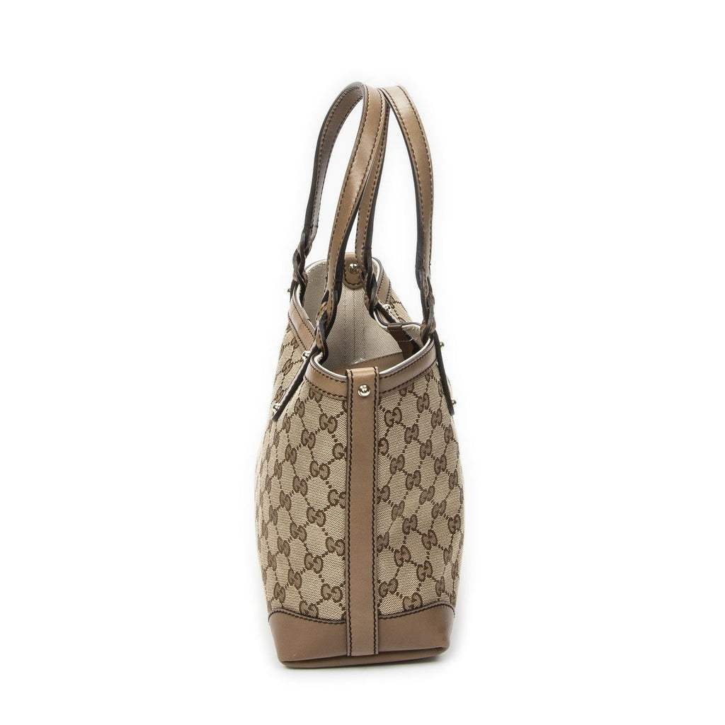 Gucci Small Craft Tote Beige Brown GG Canvas — view 4