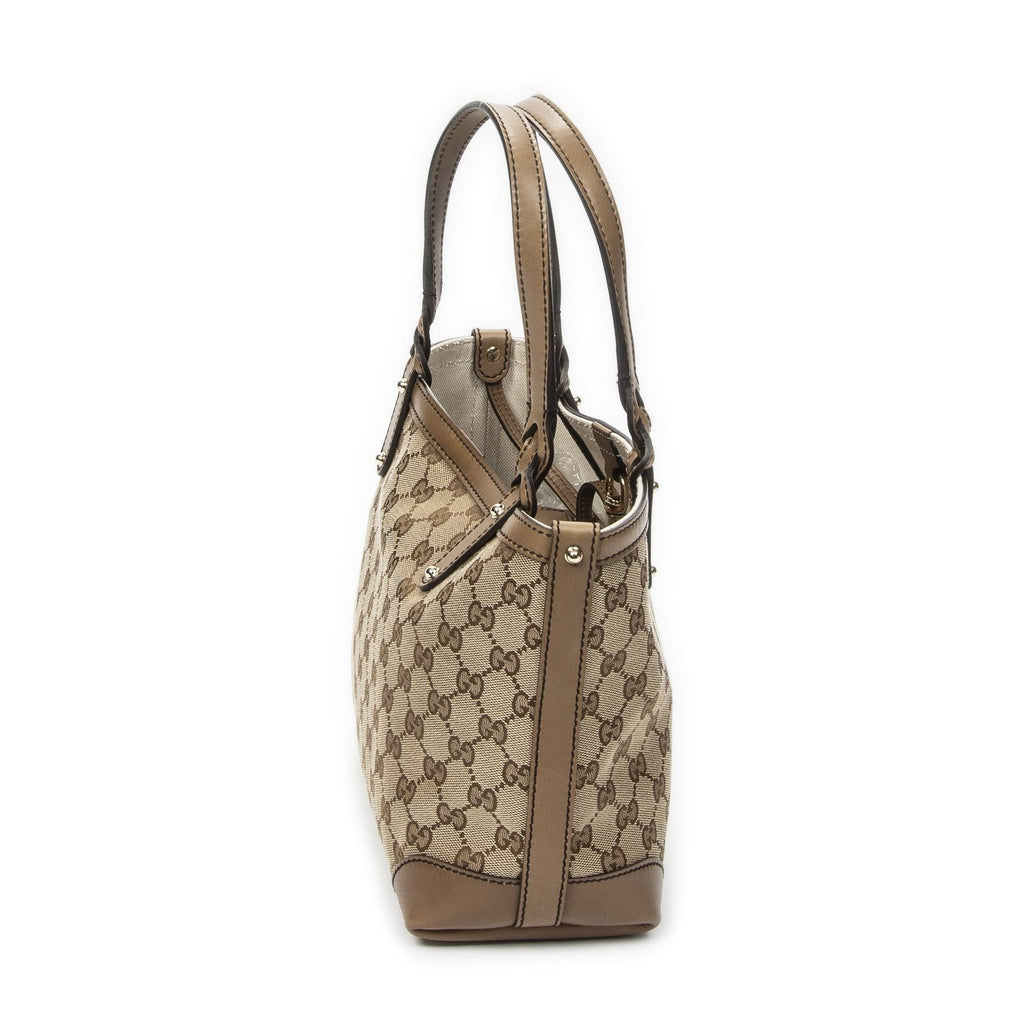 Gucci Small Craft Tote Beige Brown GG Canvas — view 3