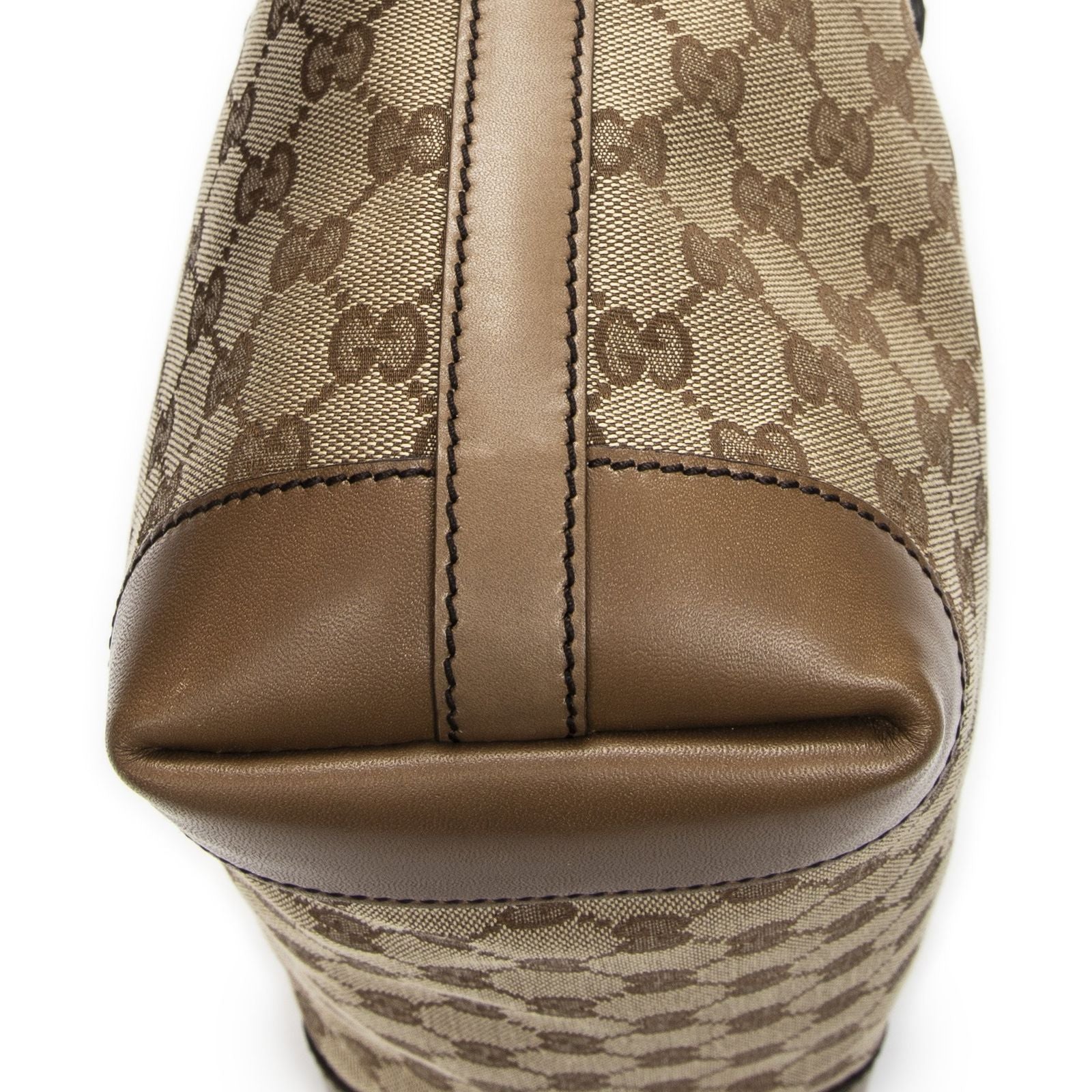 Gucci Small Craft Tote Beige Brown GG Canvas — view 8
