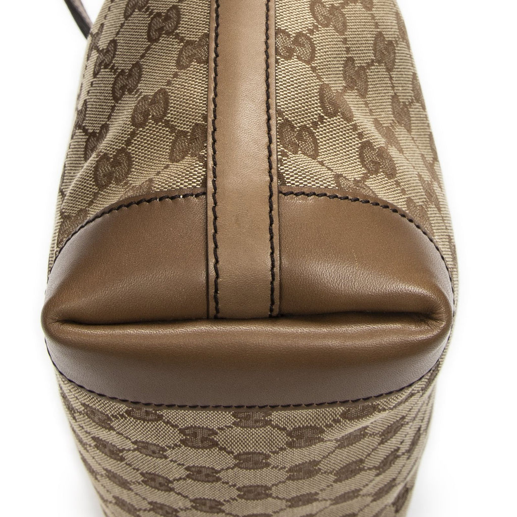 Gucci Small Craft Tote Beige Brown GG Canvas — view 7