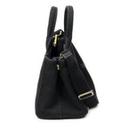 Prada Canapa Small Tote Black Canvas — view 3