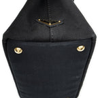 Prada Canapa Small Tote Black Canvas — view 7